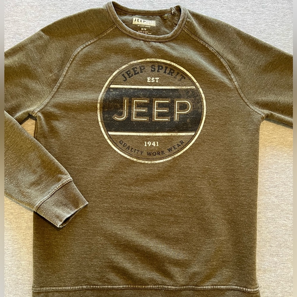 Lucky Brand Vintage Style Jeep Sweatshirt